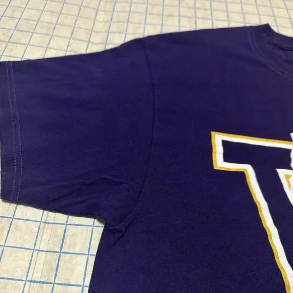 UW Washington Huskies Purple 80’s Wolf T-Shirt Men’s Size Large Y2K VTG Champion - Picture 5 of 13